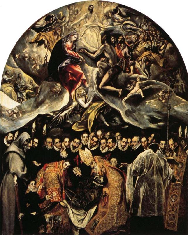 El Greco The Burial of Count of Orgaz oil painting picture